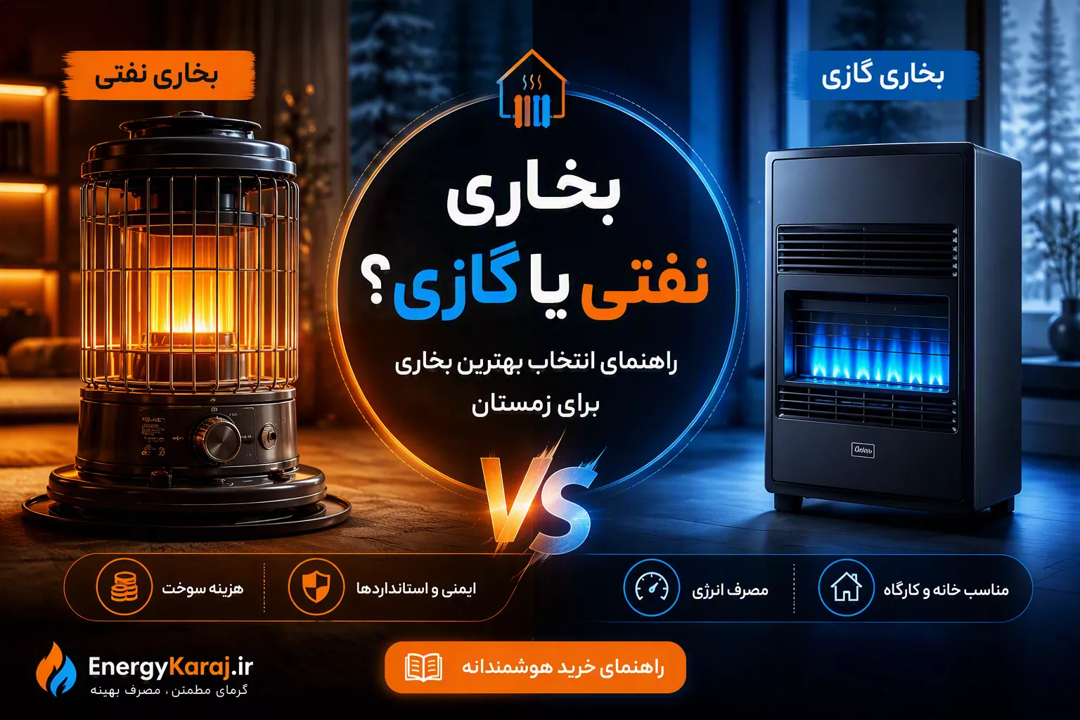 بخاری نفتی یا گازی